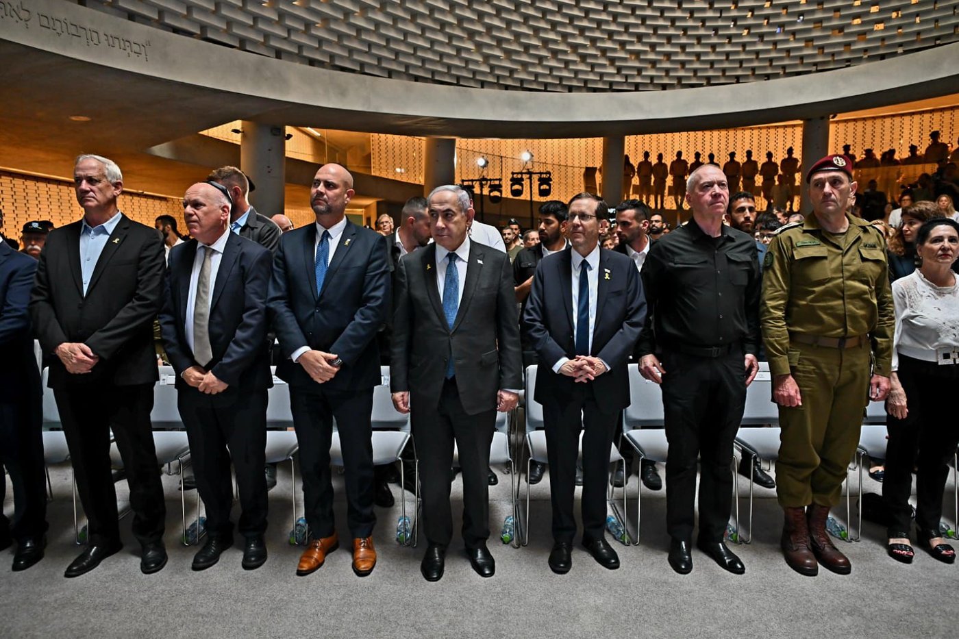 נתניהו הבטיח ניצחון מוחלט, להחזיר חטופים ולטפל בחמאס; בקהל נשמעה מחאה