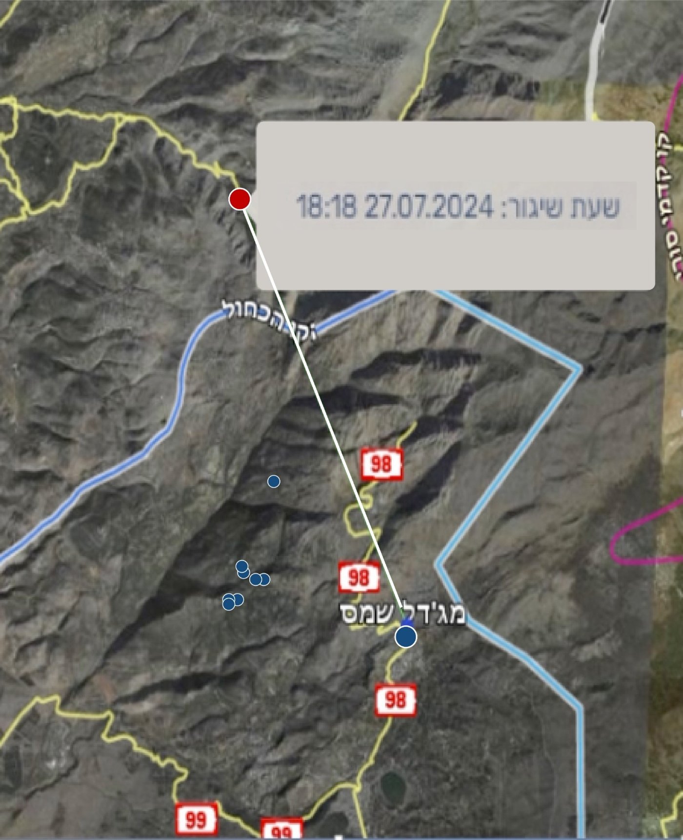 מסלול השיגור הקטלני למג'דל שאמס