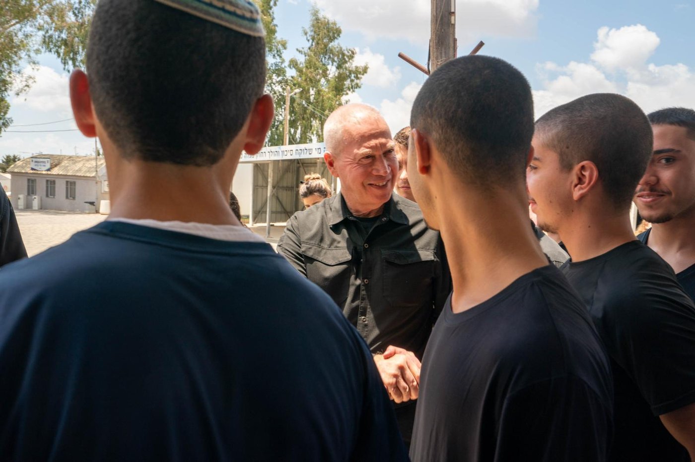 גלנט בשיחתו עם הלוחמים, היום