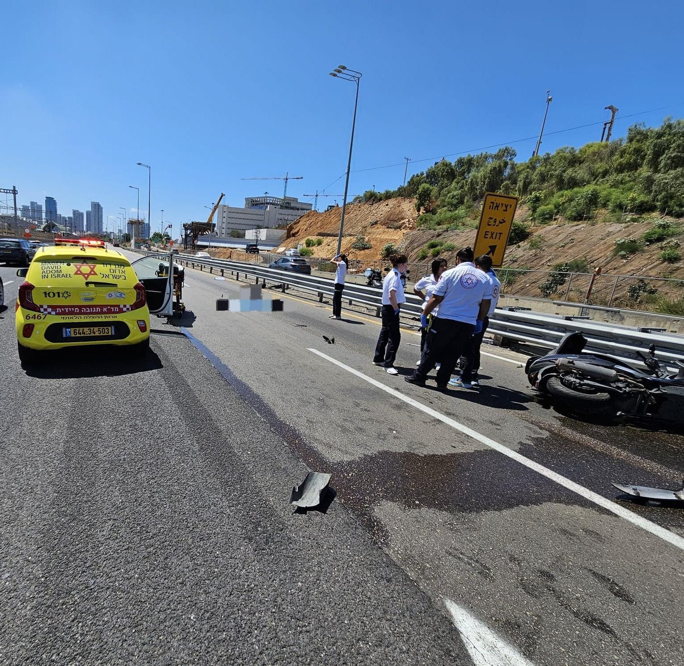 זירת התאונה הקשה