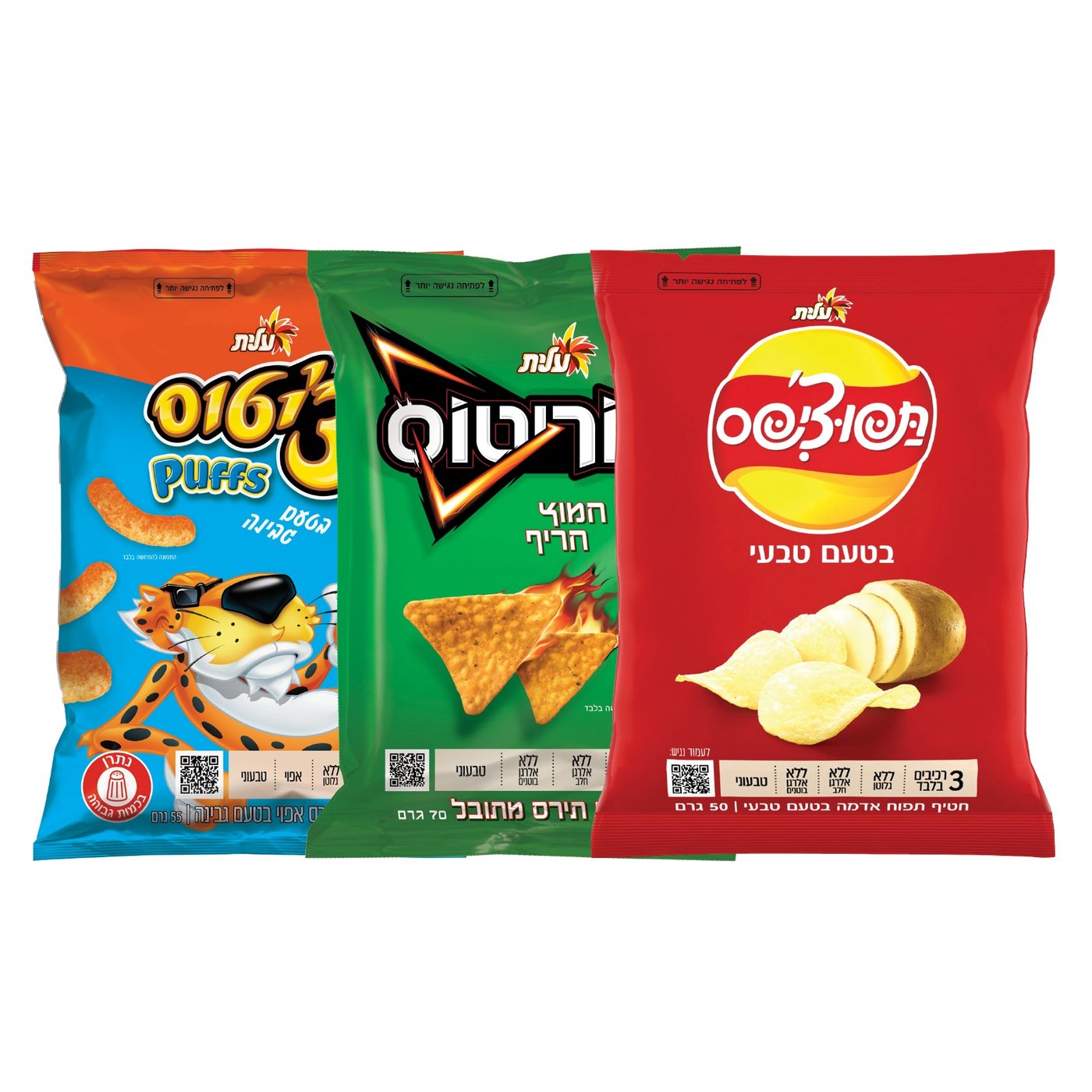 שטראוס מנגישה את אריזות החטיפים המלוחים ללקויי ראייה