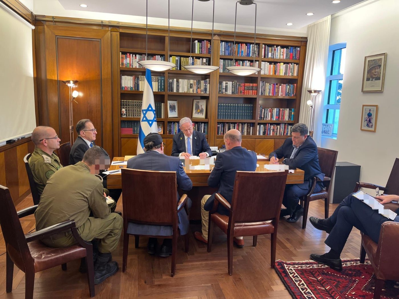 נתניהו בשיחה עם ביידן, אמש