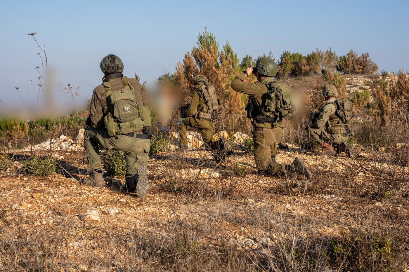 פעילות הכוחות באיזור