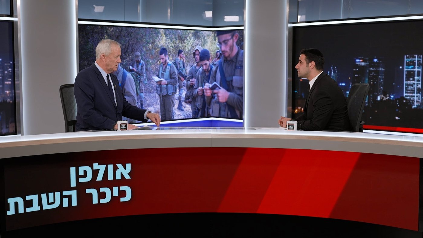 ח"כ בני גנץ בריאיון לישי כהן באולפן 'כיכר'