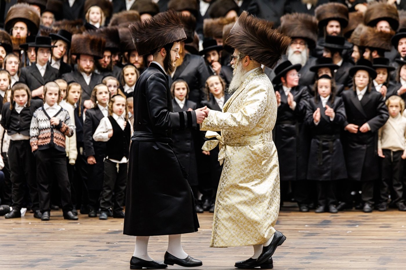 מעמד המצווה טאנץ בחצה"ק סאטמר