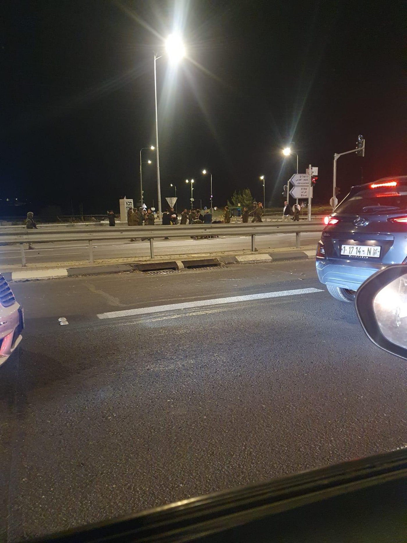 זירת הפיגוע בצומת גוש עציון