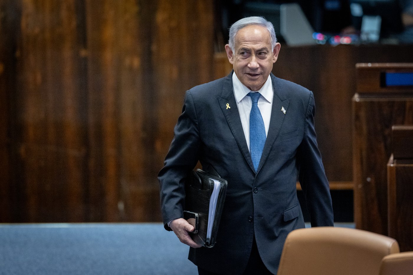 רה"מ נתניהו בכנסת, בשבוע שעבר, איבד אמון בגלנט