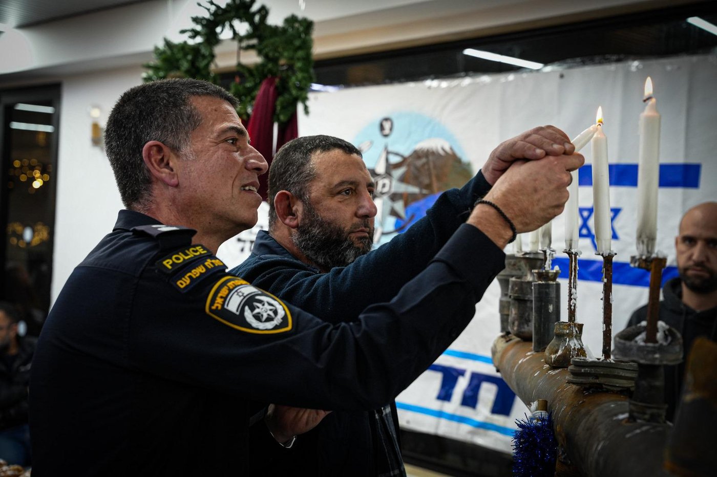 המשפחות השכולות השתתפו בהדלקה ב"חנוכיית הרקטות"