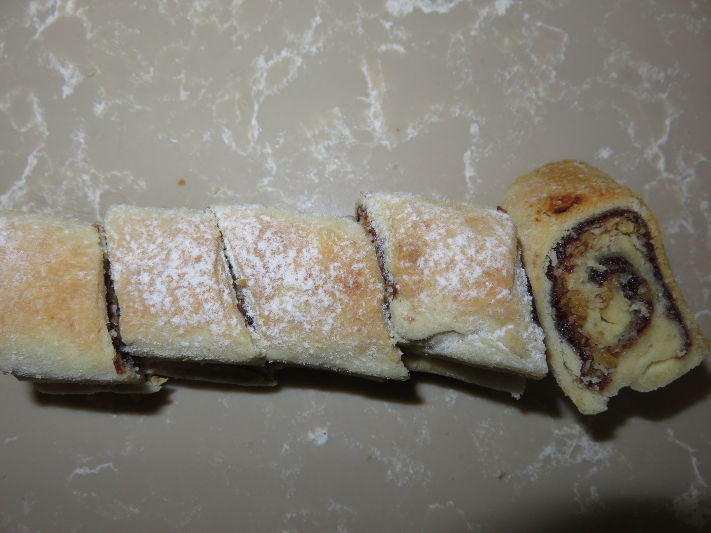 העוגיות לאחר חיתוך