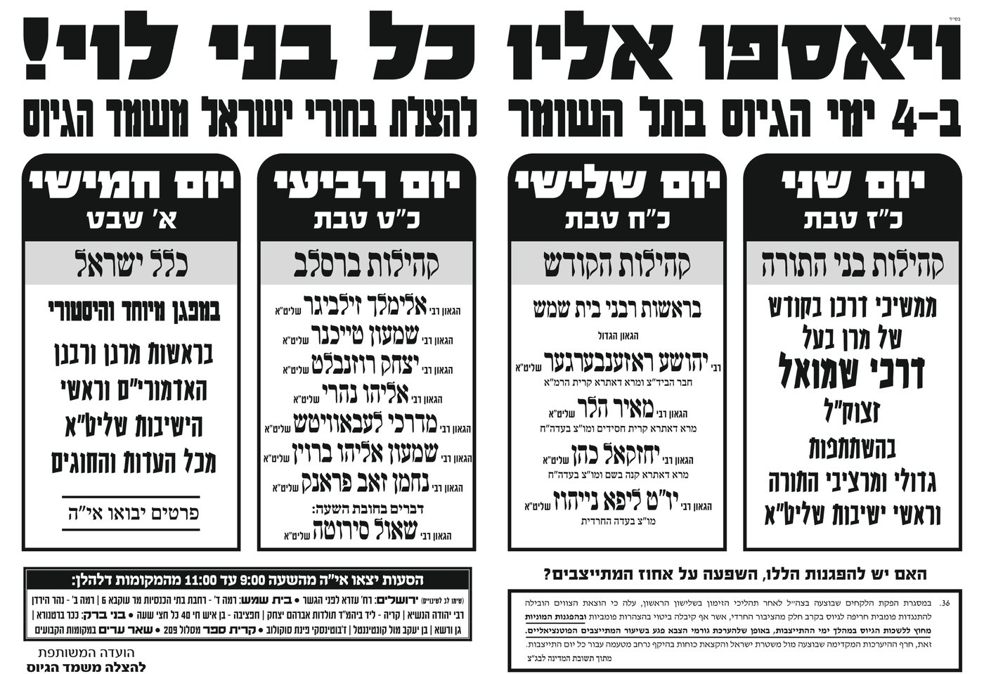 חשיפה: התכנית המלאה למחאת החרדים ע"י לשכת הגיוס השבוע