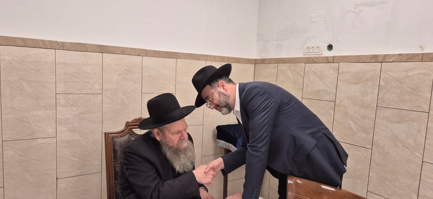 תלמידי בית ספר "חורב" רמת גן בביקור אצל הגרמ"ש אדלשטיין 