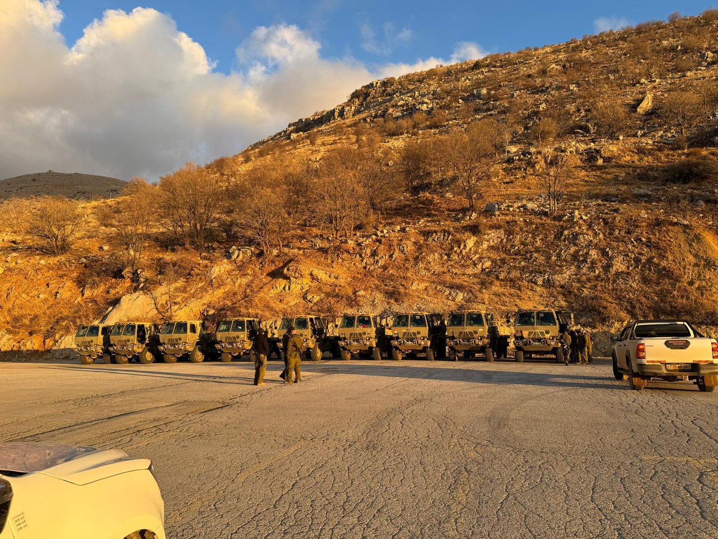 מחכים לשלג: תיעוד מההכנות של צה"ל בחרמון הסורי הקפוא