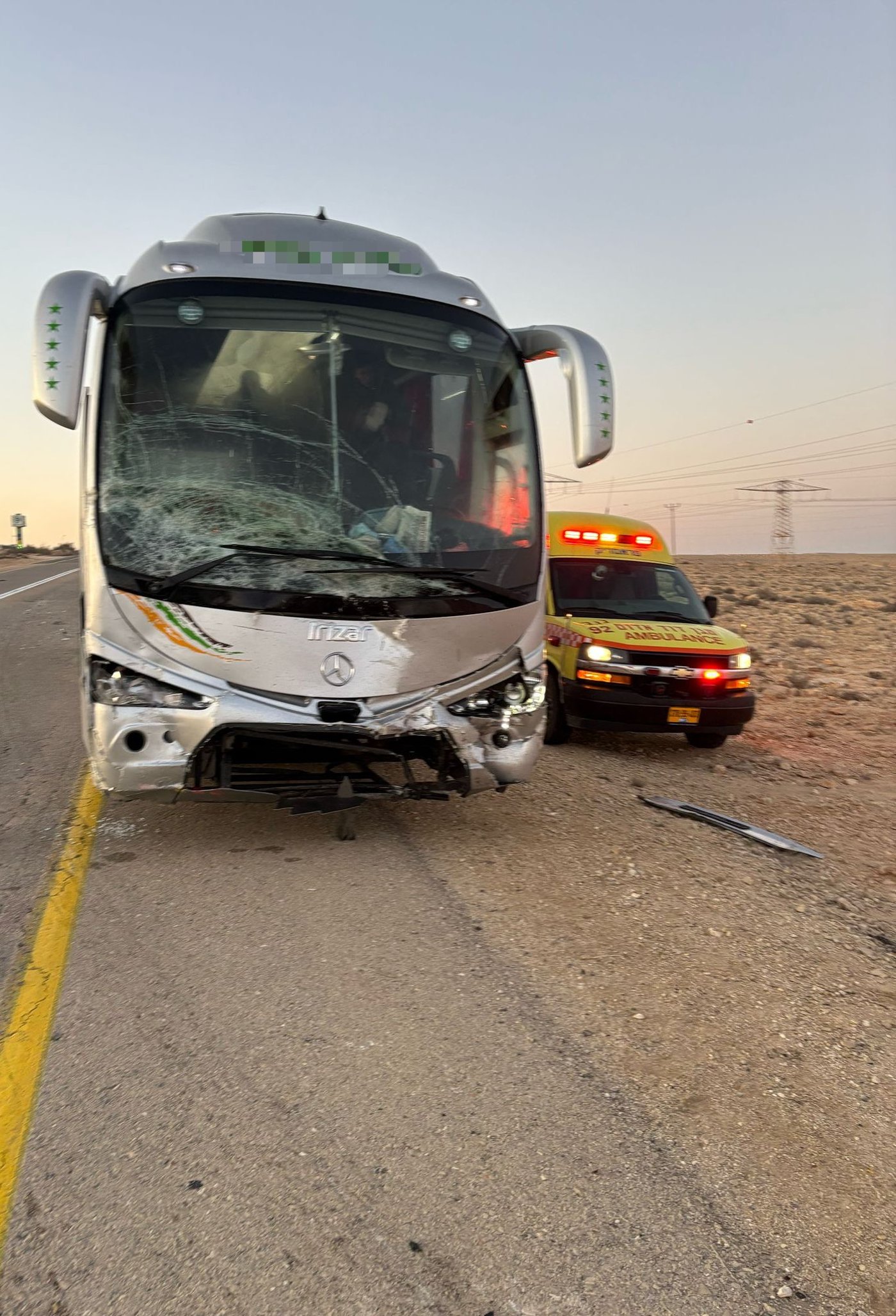 זירת התאונה