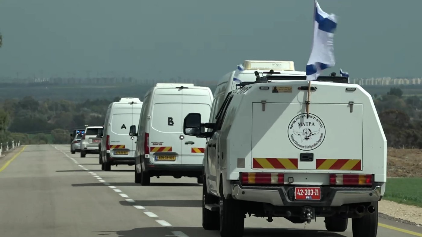 תיעוד כואב: שוטרי משטרת ישראל מצדיעים לשיירת החללים
