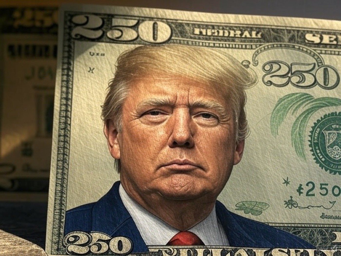 חבר הקונגרס יוזם: כך ייראה שטר ה-250$ של טראמפ