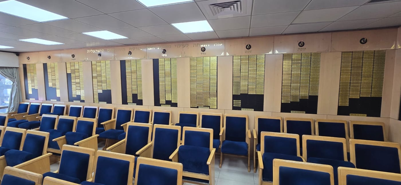 קיר הנצחה עליו מופיעים חברי הבורסה שנפטרו