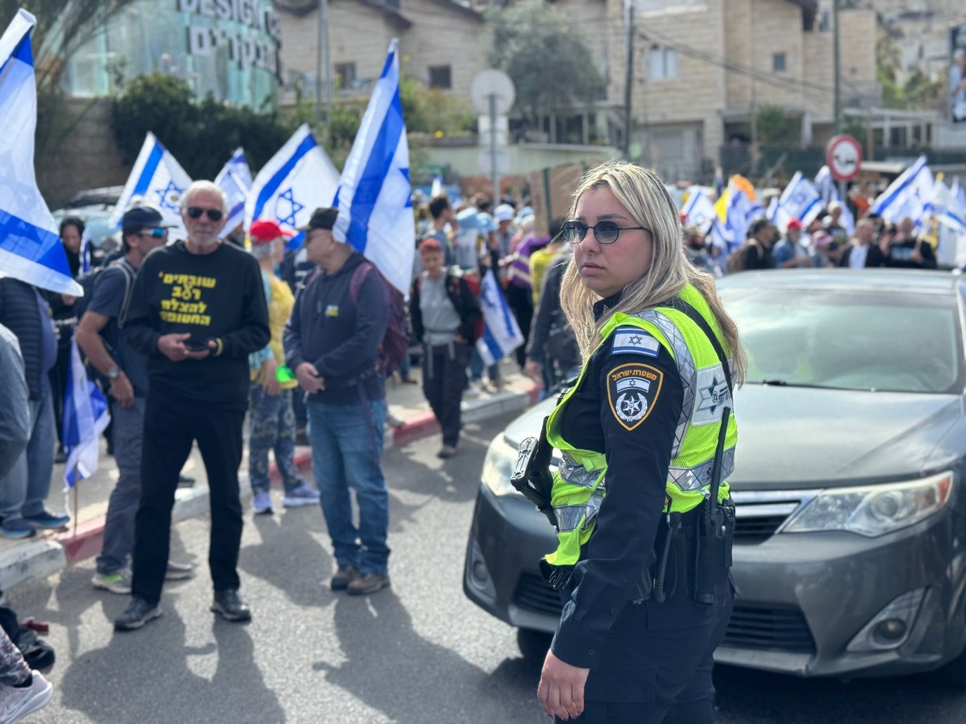 המשטרה באזור מחלף מוצא