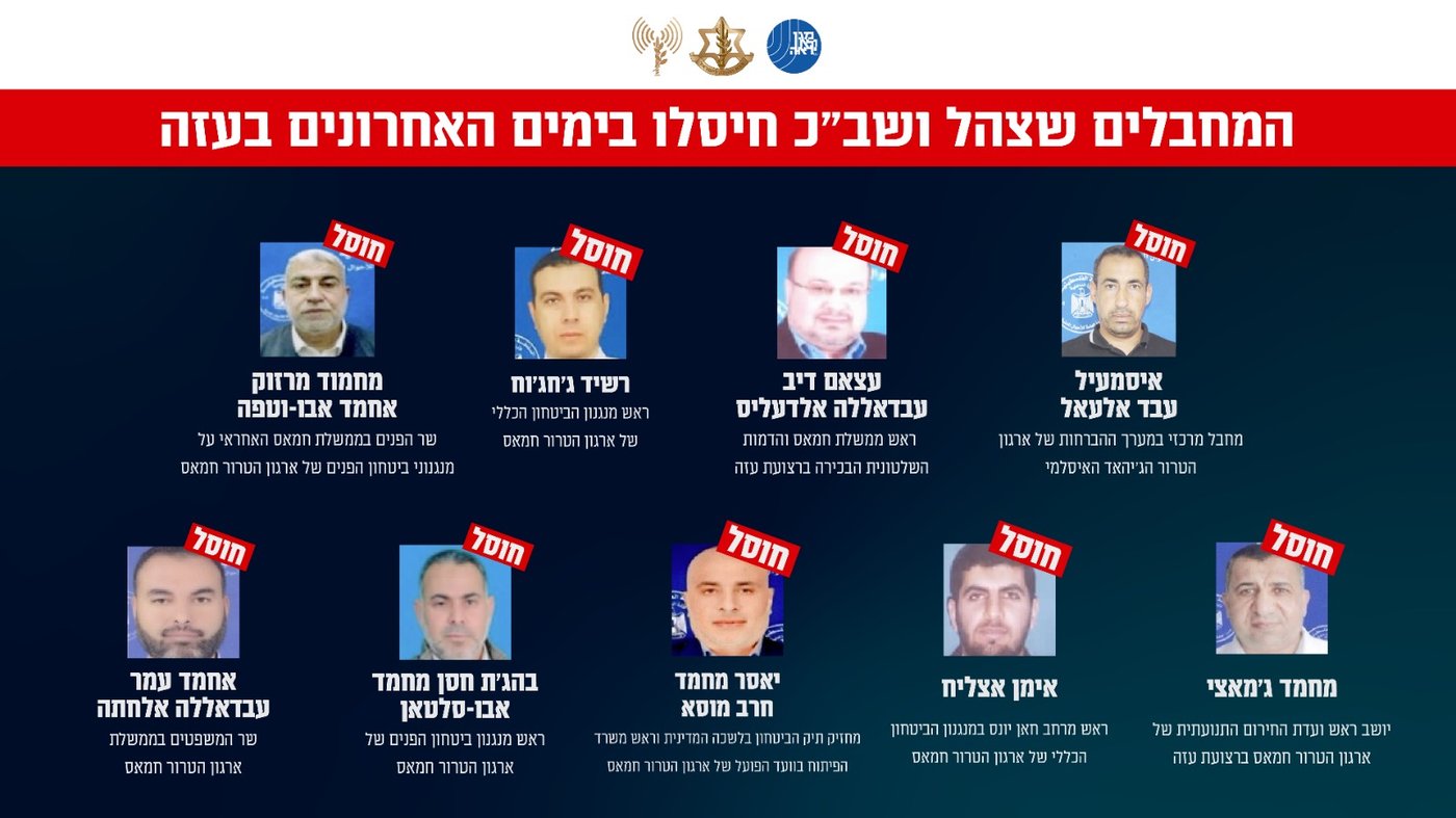 הבכירים שחוסלו בימים האחרונים