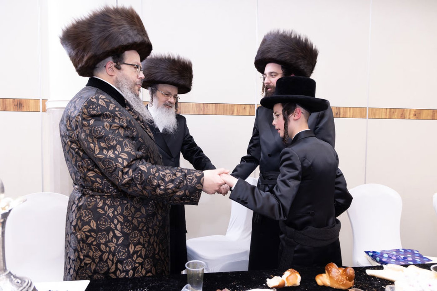 שמחת הבר מצווה לנכד האדמו"ר מבוסטון ביתר