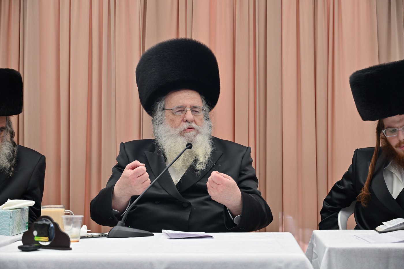 מעמד הקבלת פנים בנישואי נכדת הגר"ש אלתר