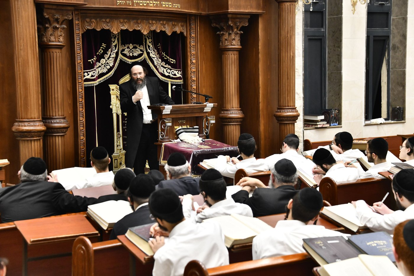 הגאון רבי שרגא שמשון ברלין, בשיעור הראשון ב'גאון יעקב'
