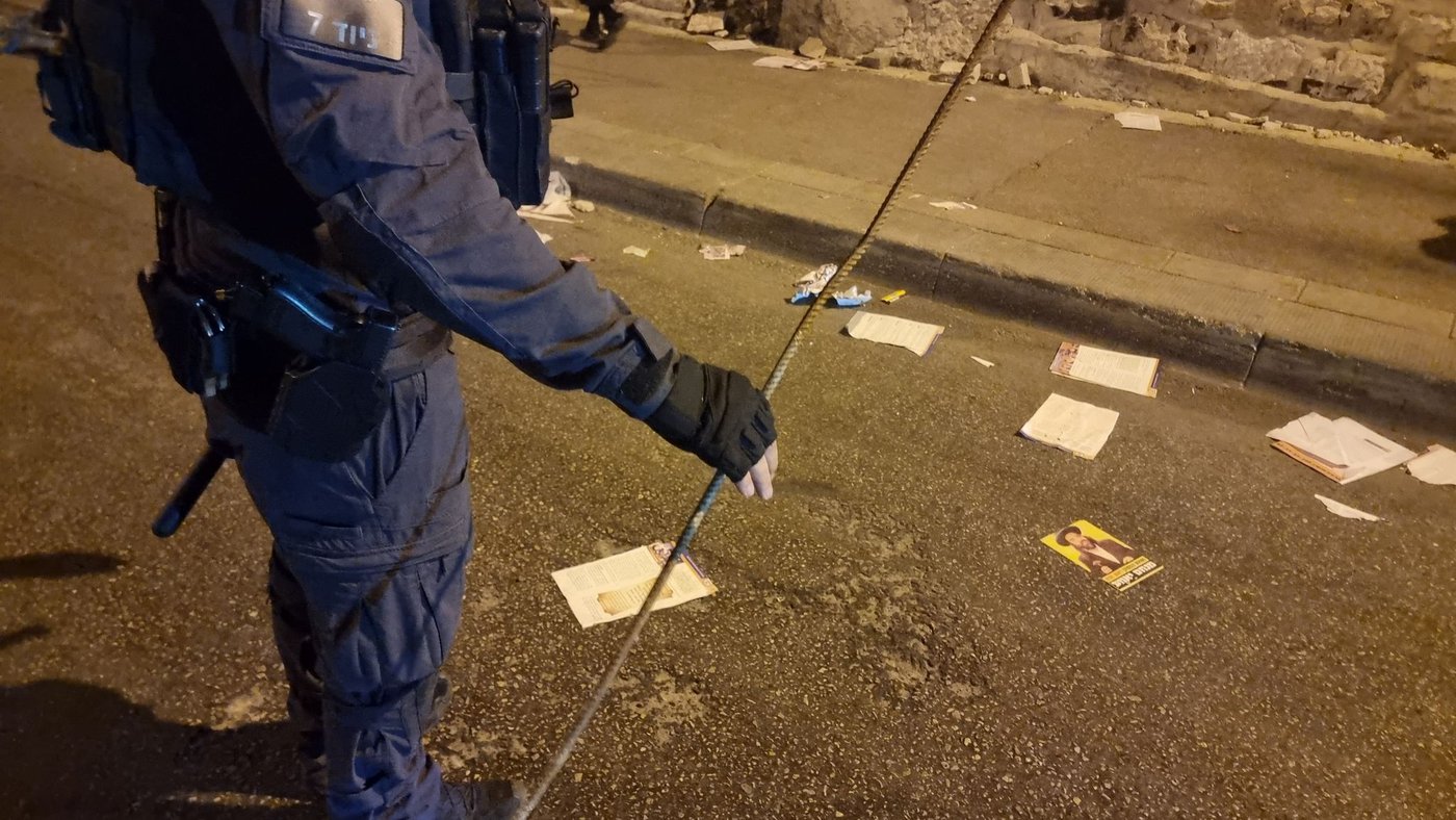 "תמותו בעזה": מהומות בהפגנה, קיצוני ניסה לברוח ממעצר
