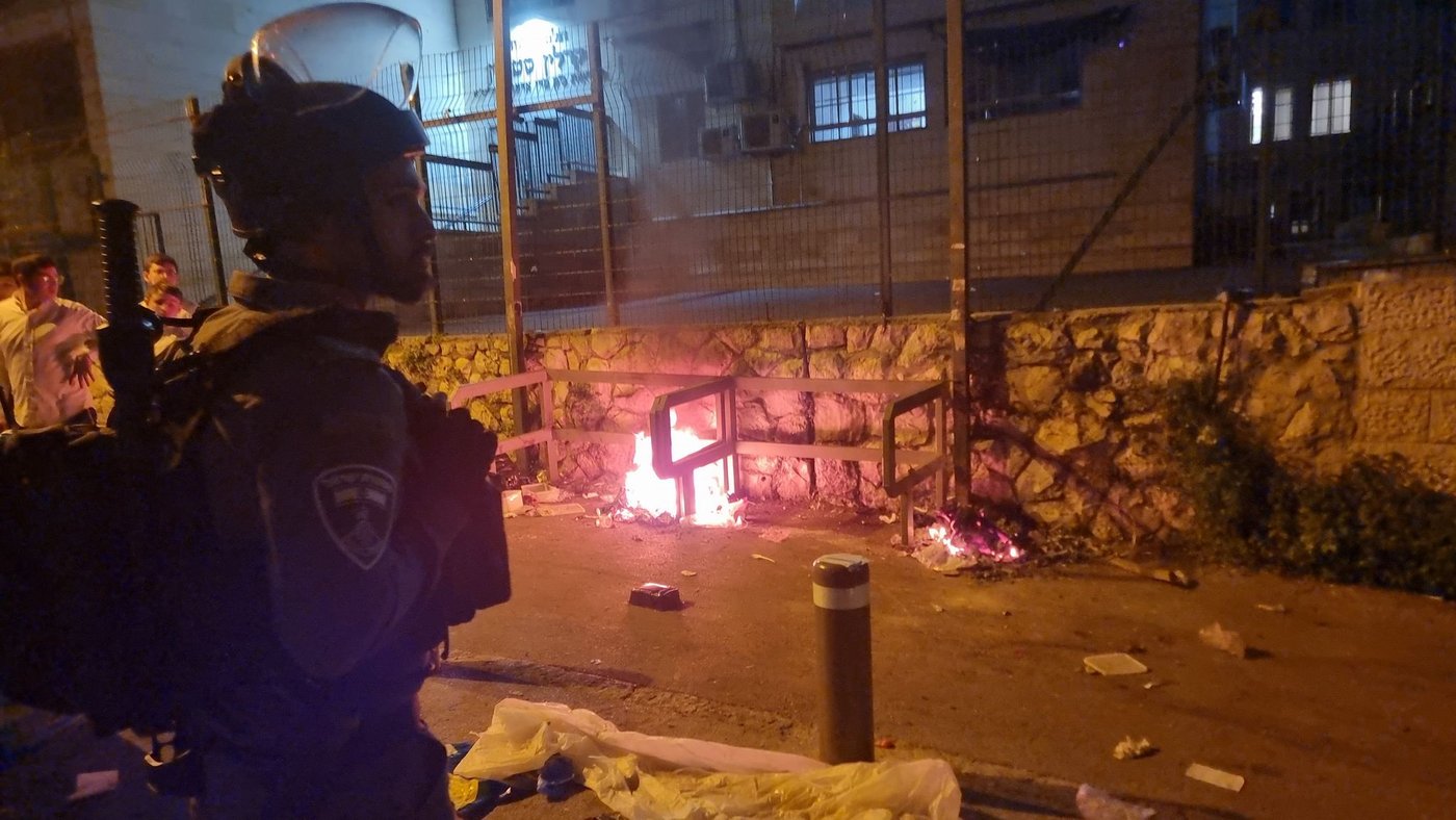 "תמותו בעזה": מהומות בהפגנה, קיצוני ניסה לברוח ממעצר