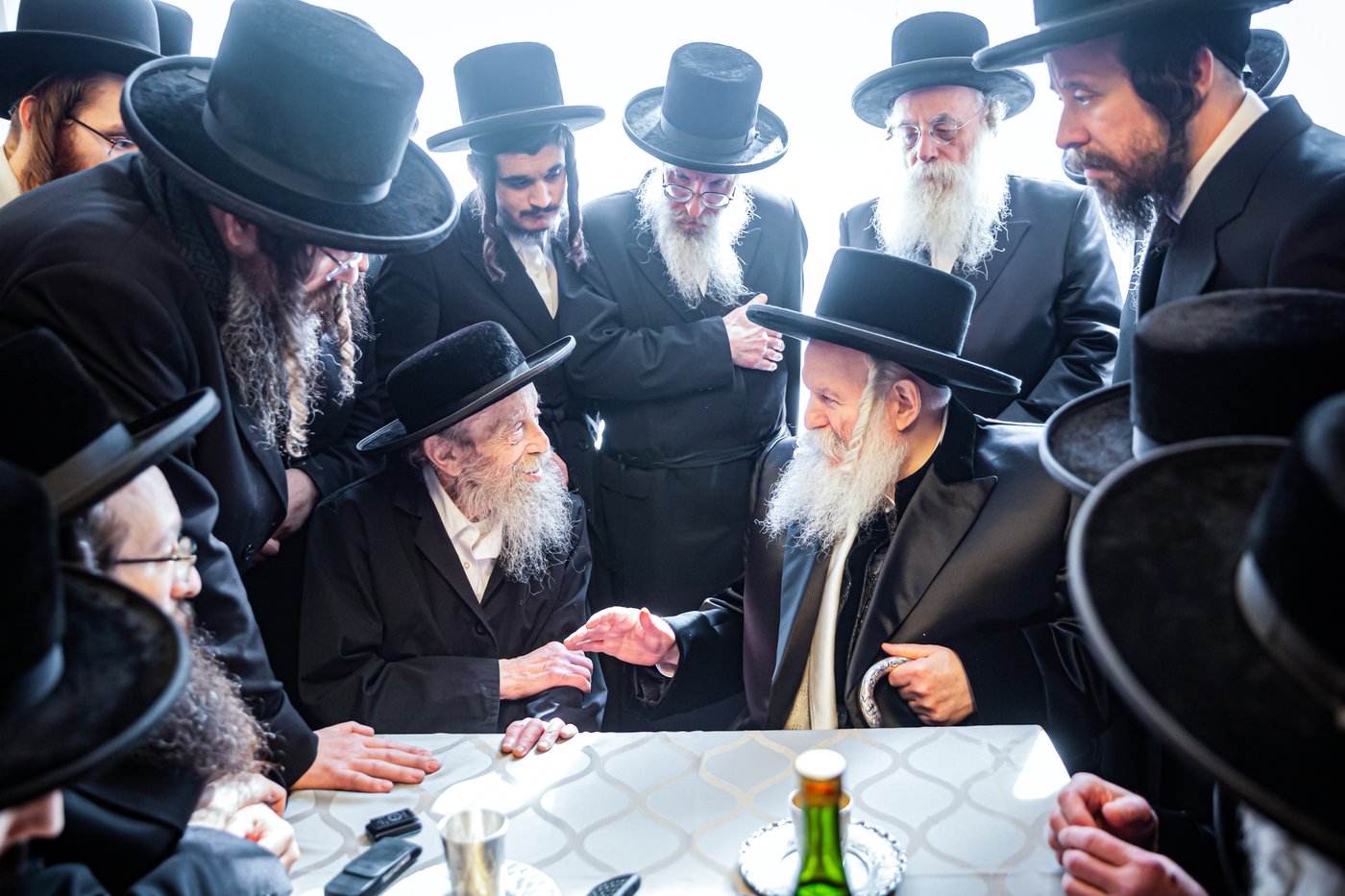 האדמו"ר מבאבוב בביקור אצל האדמו"ר מספינקא אנטווערפן