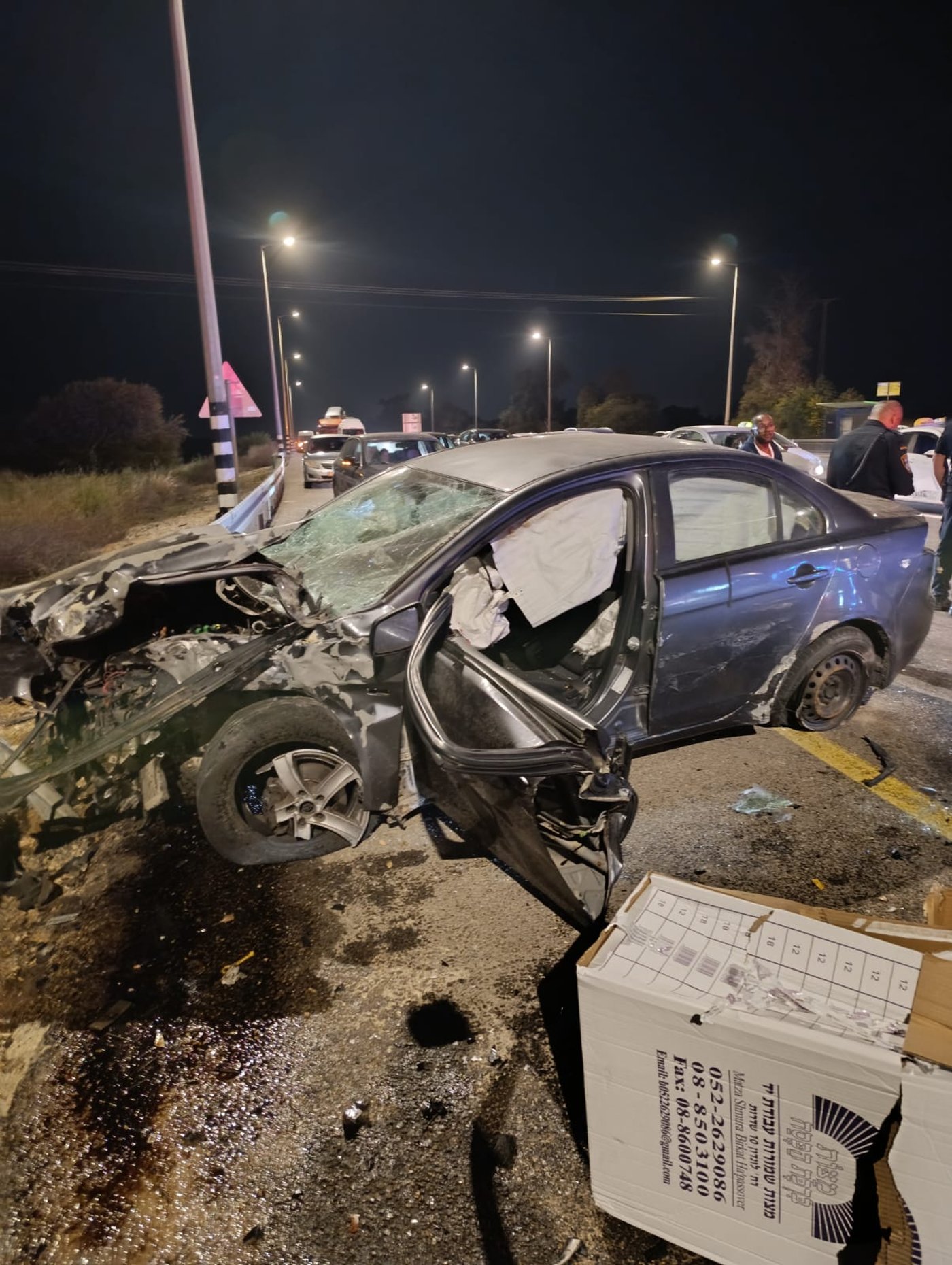 הרכב הפוגע הערב בתאונה