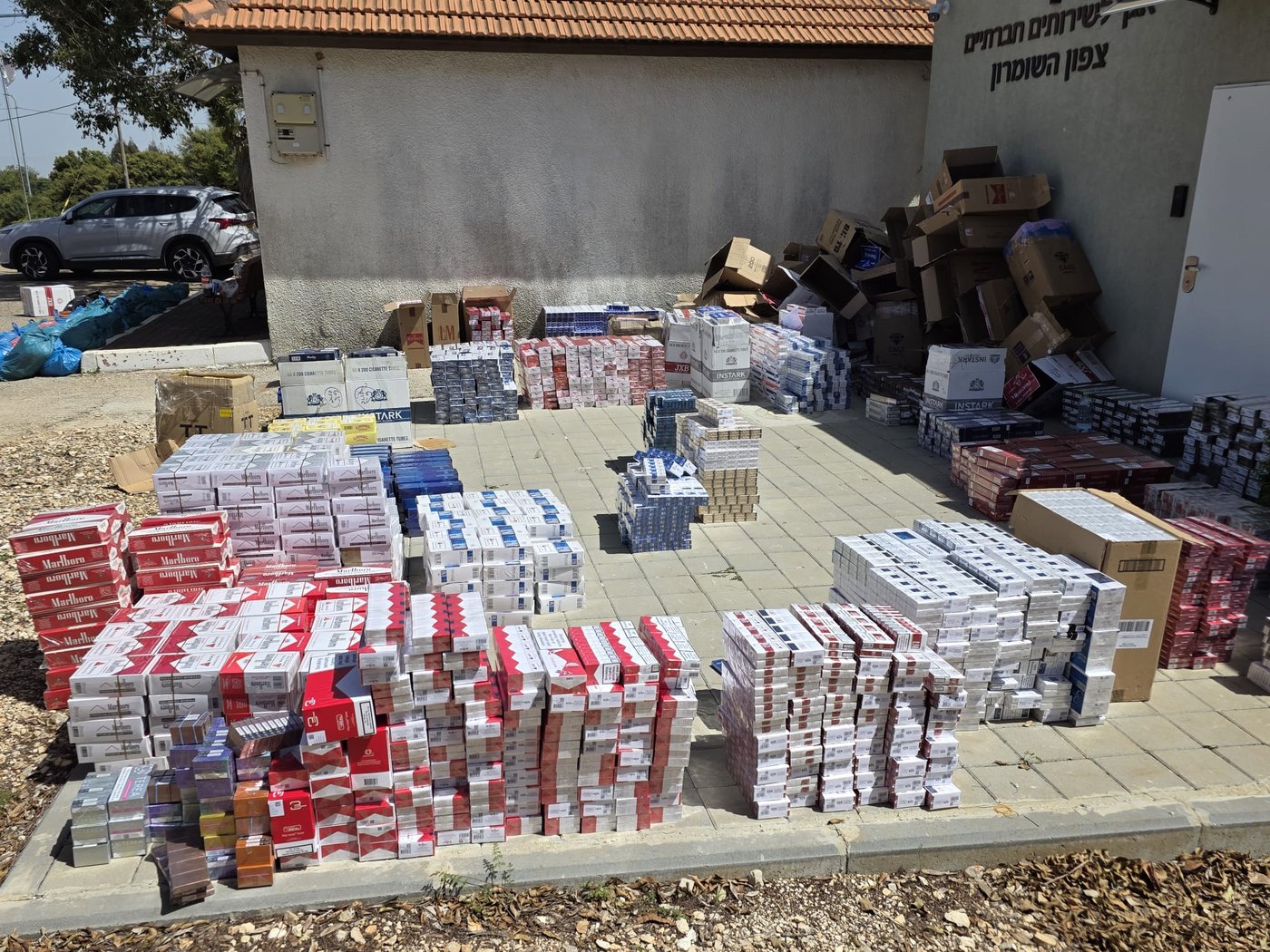 סיכול הברחת ענק של סיגריות מיו"ש