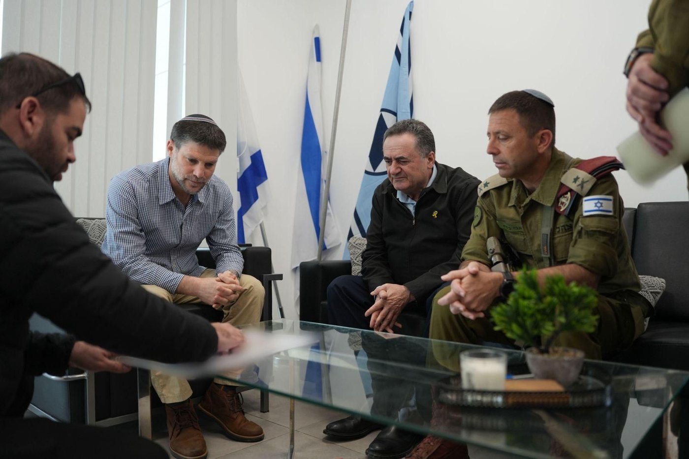 שר האוצר סמוטריץ' עם שר הביטחון כ"ץ