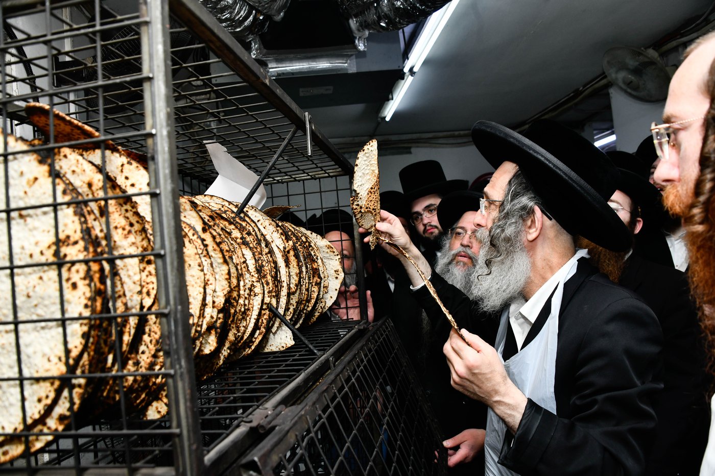הגה"צ רבי אלימלך בידרמן באפיית מצות