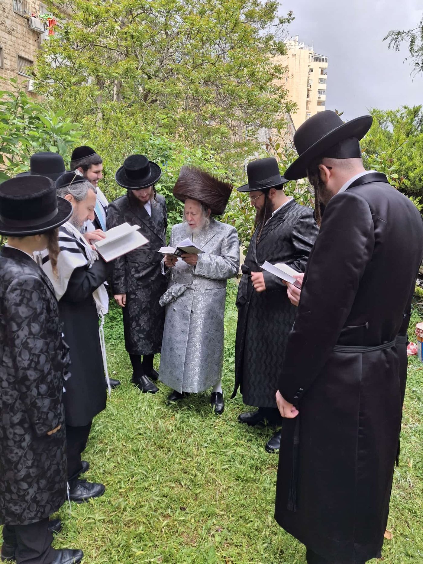 האדמו"ר מסטרופקוב בברכת האילנות