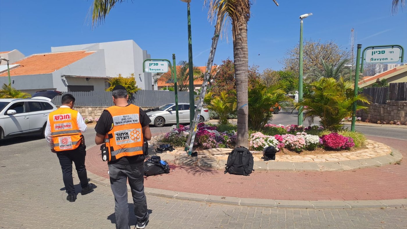 מצבו אנוש: ניסה לגזום עץ דקל גבוה - ונפל מהסולם