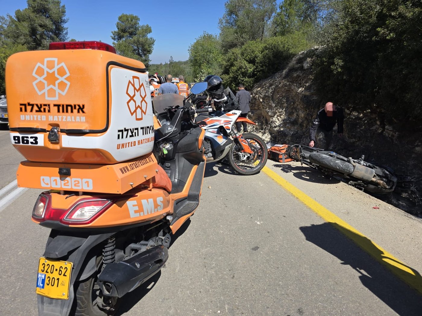 תאונה עצמית ליד בית שמש: פצוע קשה פונה במסוק