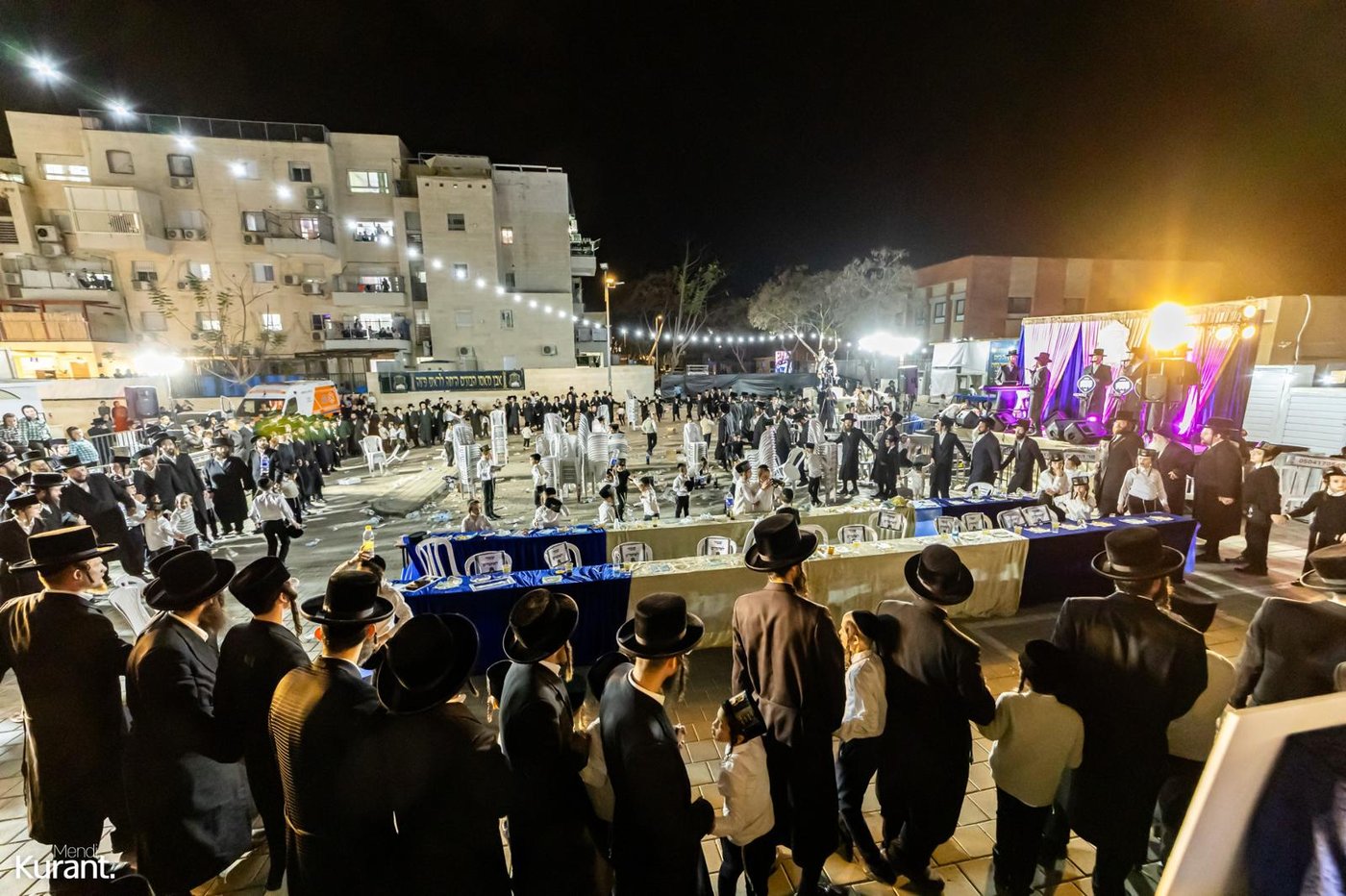 הנחת אבן הפינה בבעלזא קריית גת