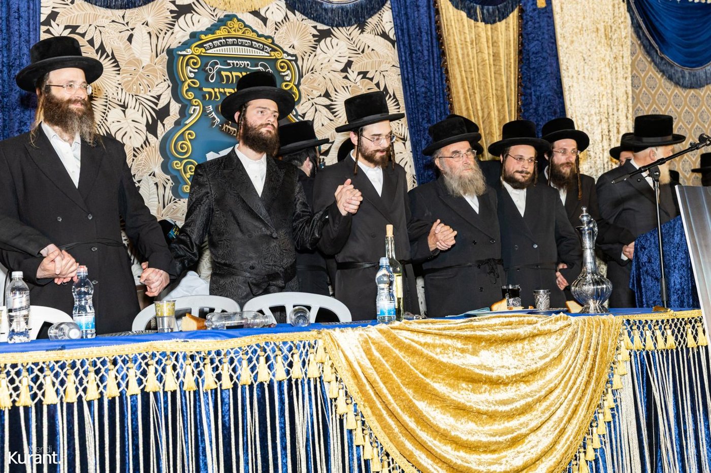 הנחת אבן הפינה בבעלזא קריית גת