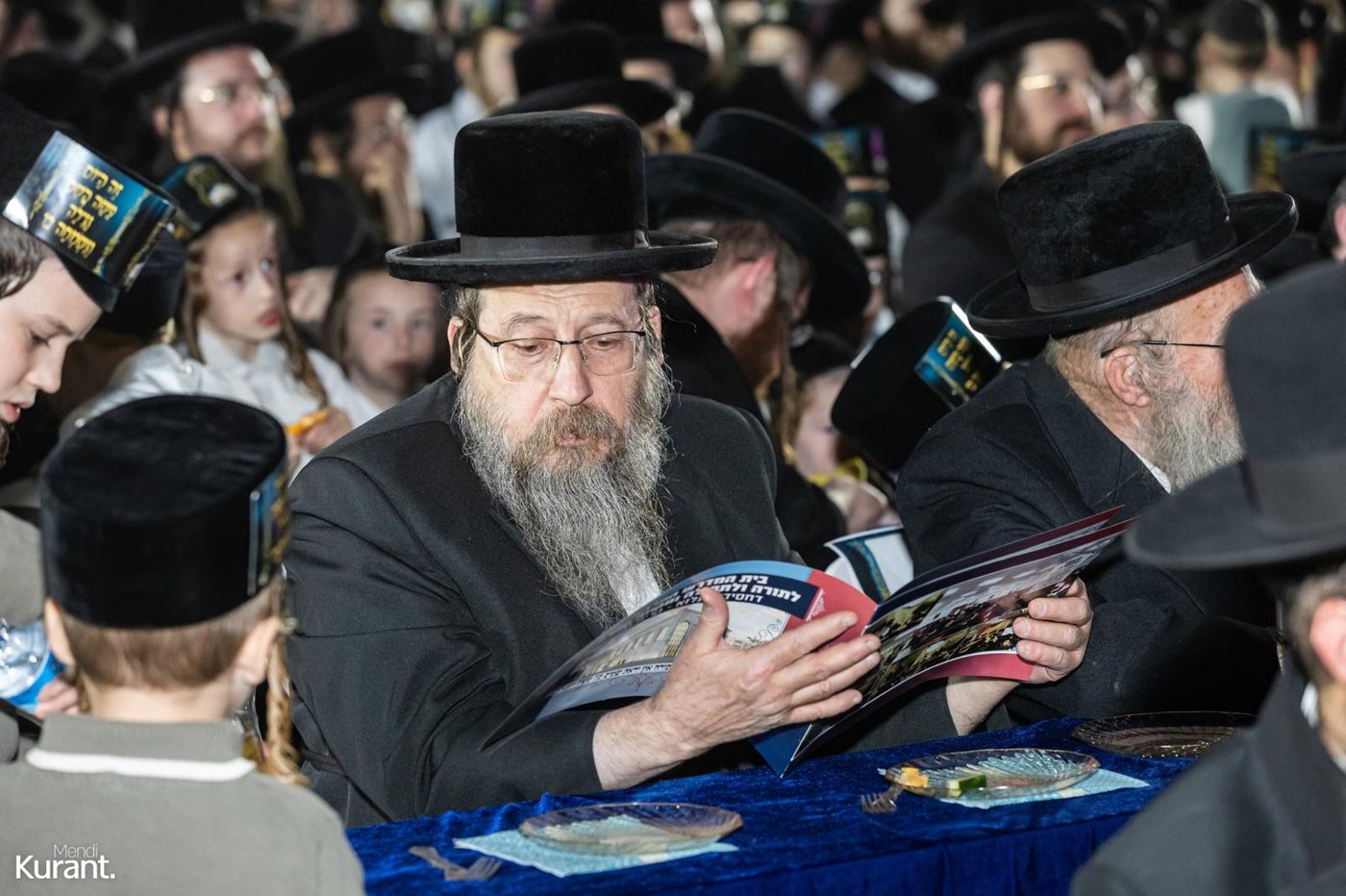 הנחת אבן הפינה בבעלזא קריית גת