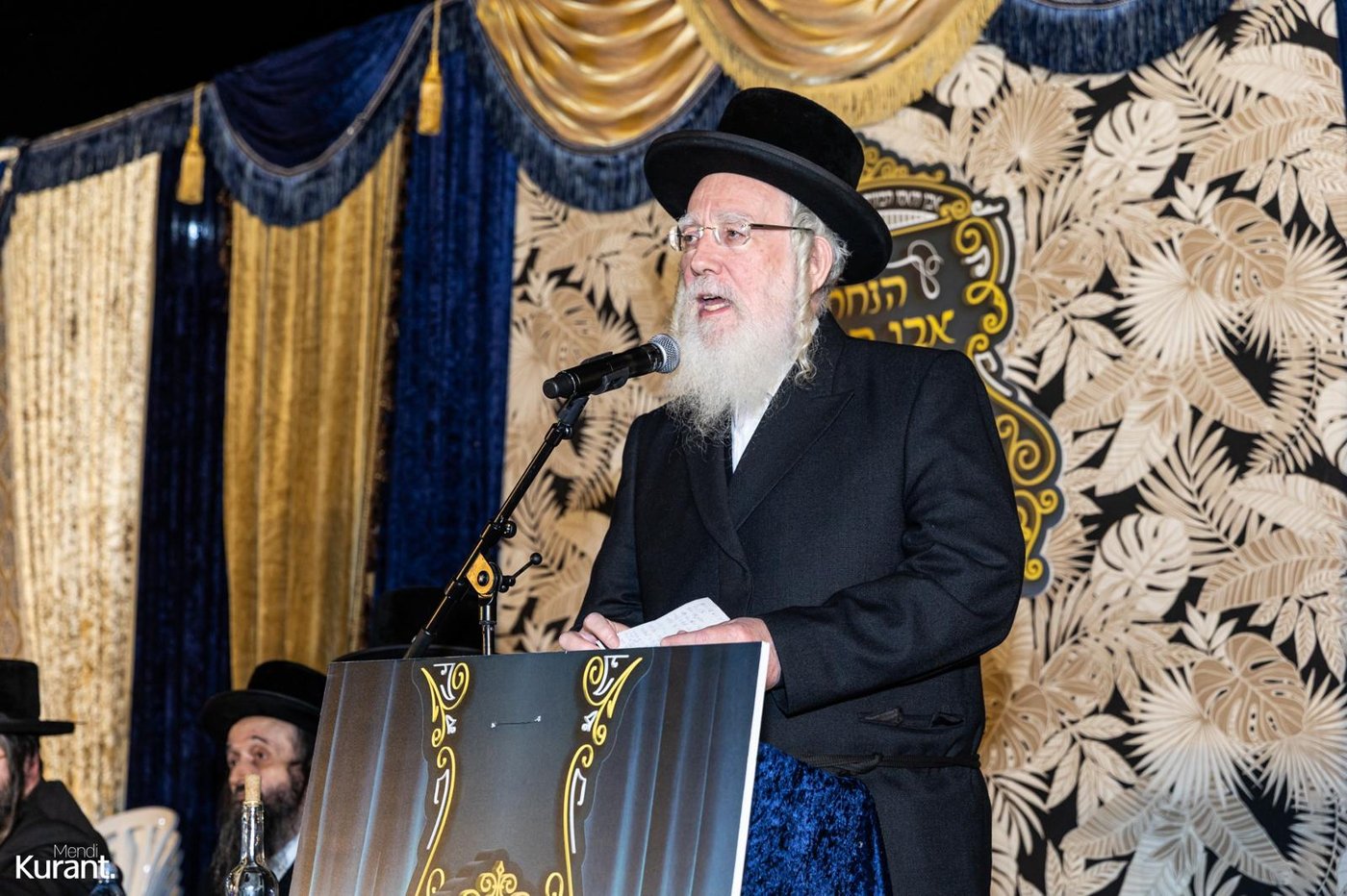 הנחת אבן הפינה בבעלזא קריית גת