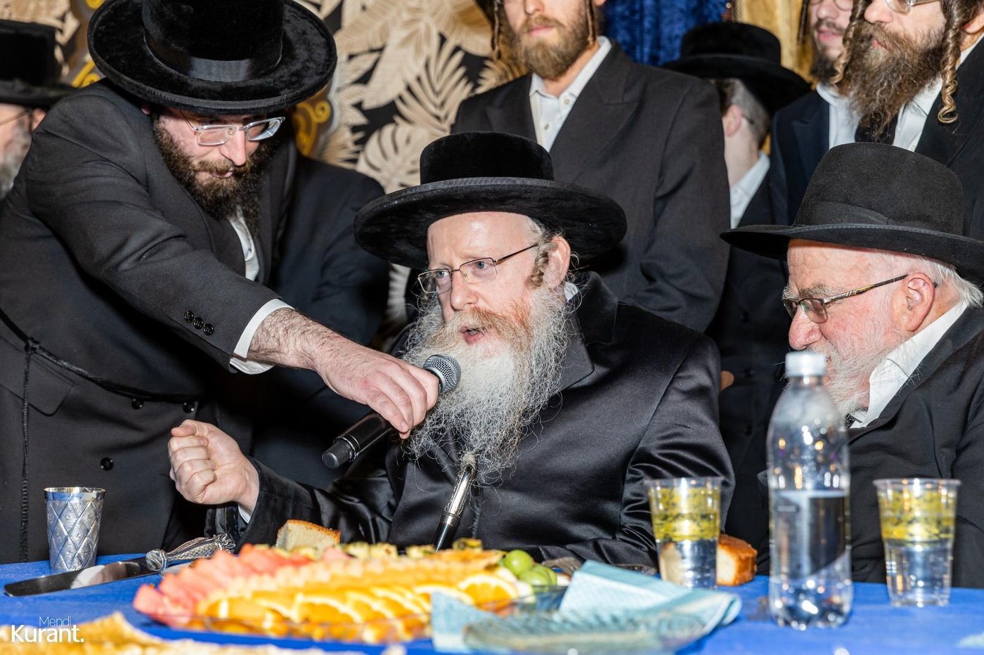 הנחת אבן הפינה בבעלזא קריית גת