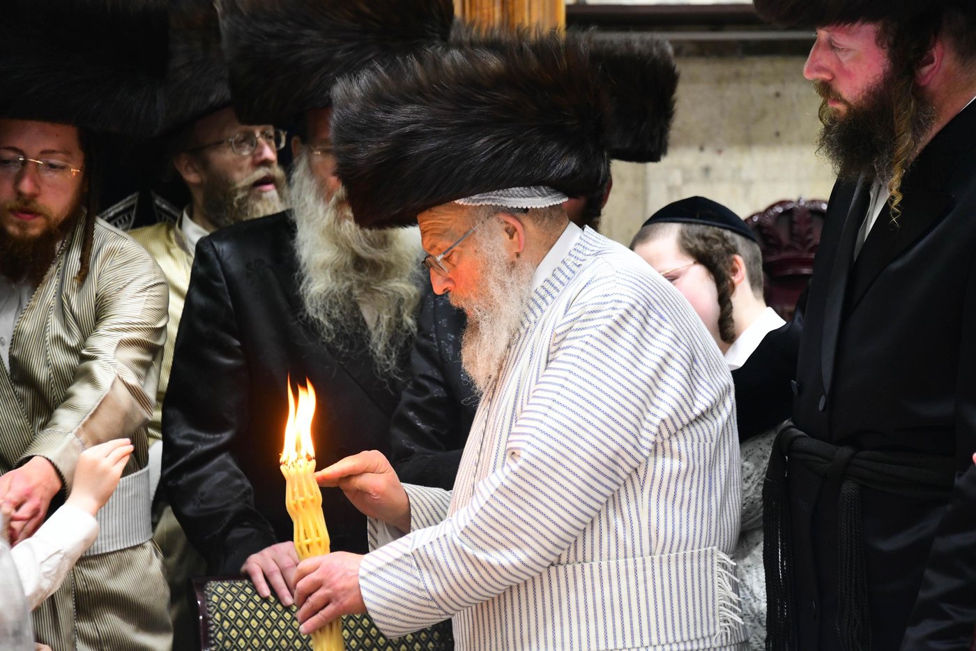האדמו"ר מפינסק קרלין שבת בב"ב
