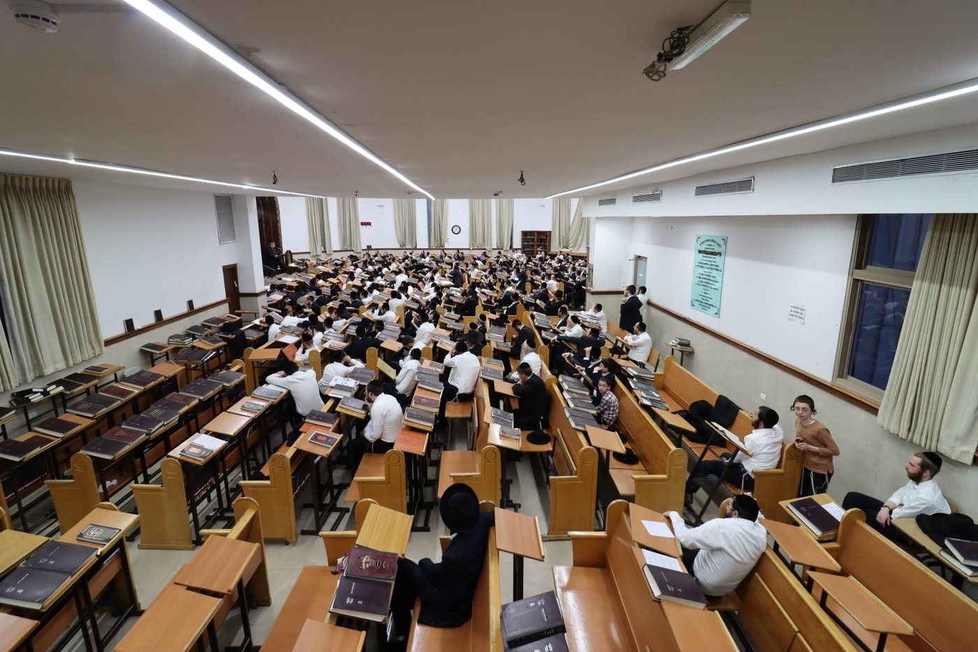 עצרת הספד בישיבת סבודקה על פטירת הגאון רבי נחמן פלונצ'ק זצ"ל