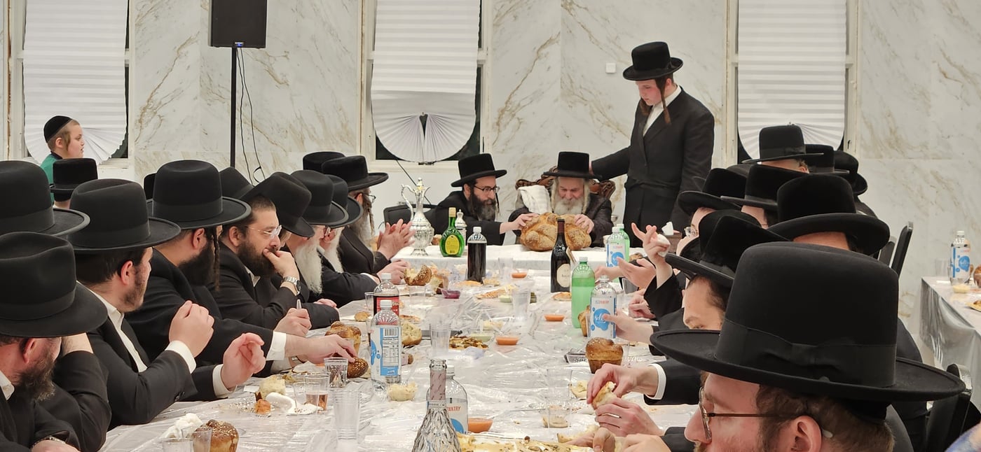 האדמו"ר מקוסען לייקווד בהילולת הרה"ק ר' ישעל'ע מקרעסטיר זי"ע