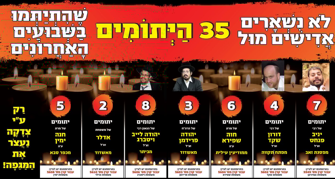 הקרנות נפתחו בדחיפות עבור המשפחות