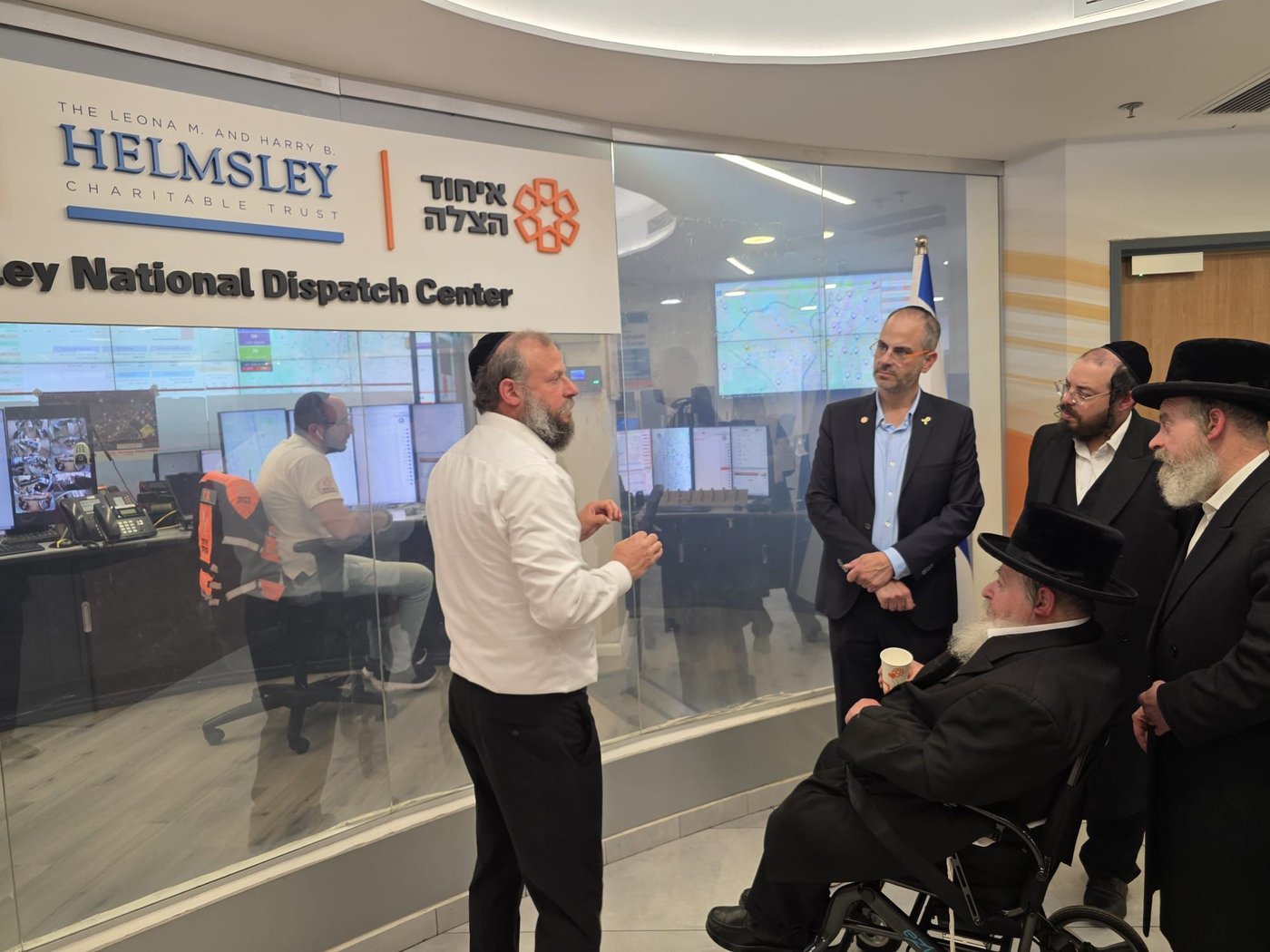 הביקור של הרב וובר באיחוד הצלה