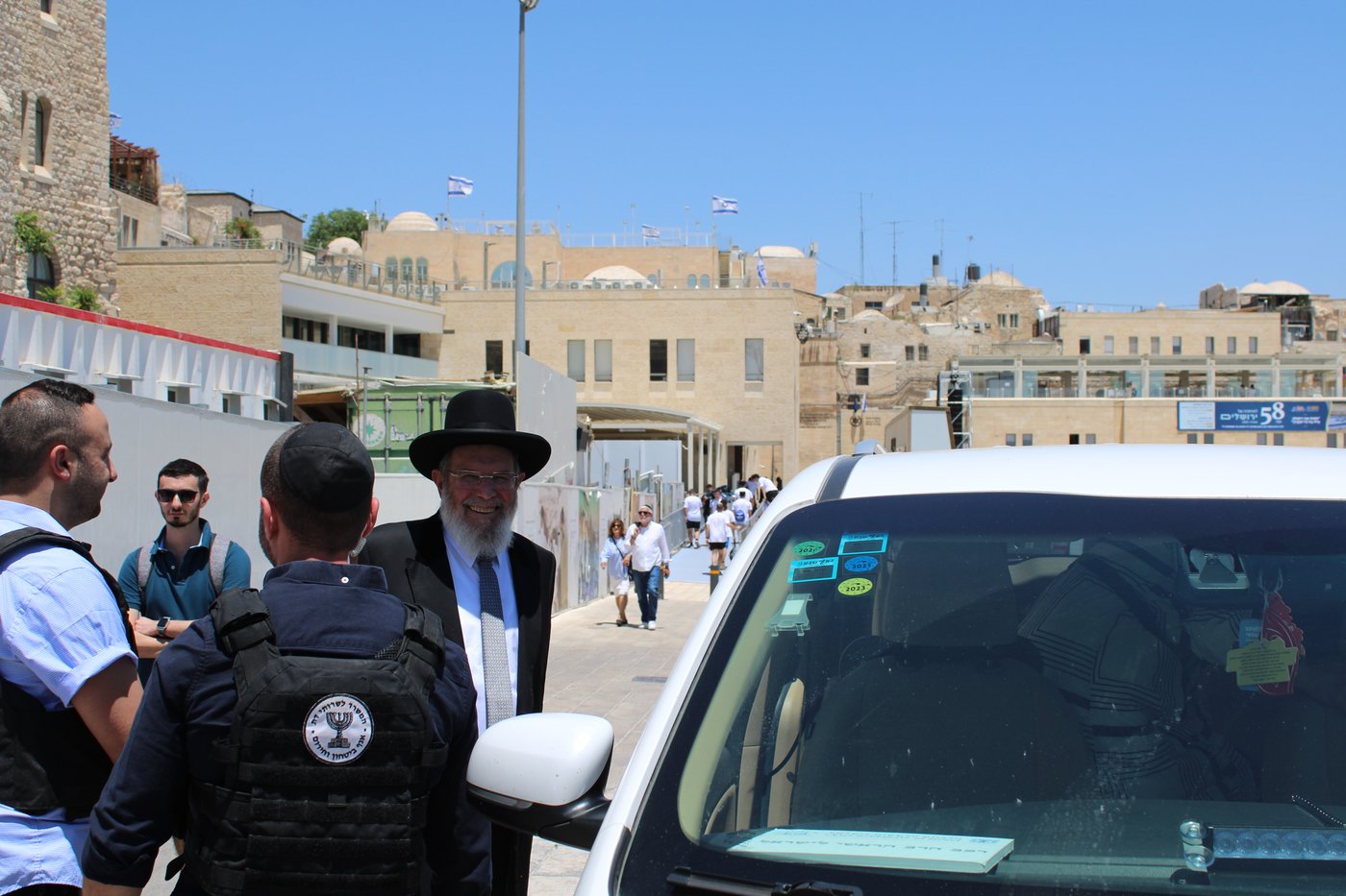 הגאון רבי קלמן בר בכותל המערבי