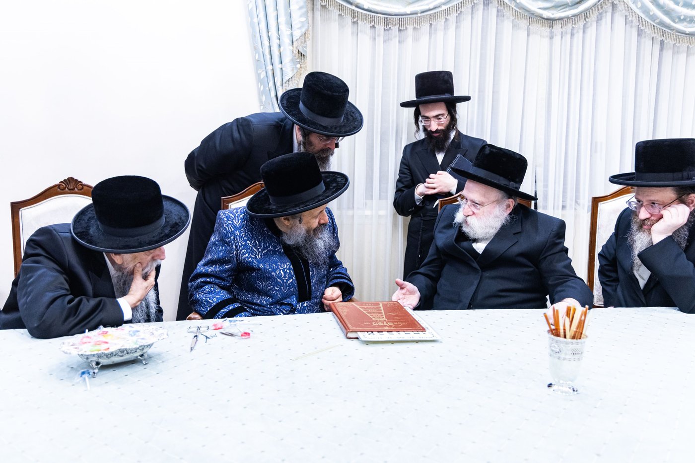שמחת החלאקה ולימוד א' ב' לנין האדמו"ר מבאבוב 45
