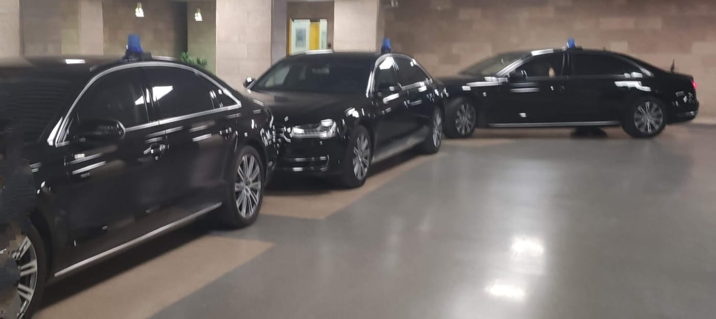 שיירת הרכבים של ראש הממשלה ננתיהו