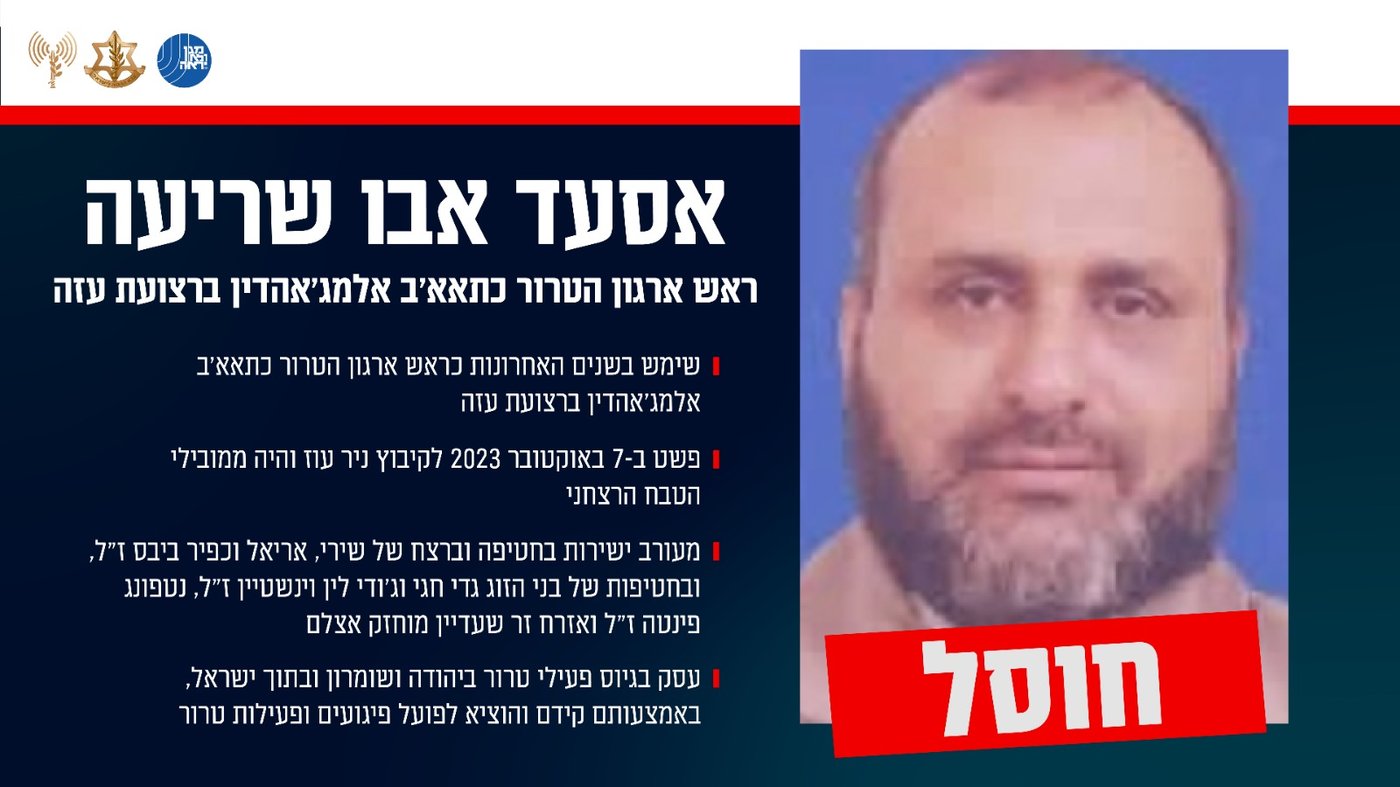המחבל אסער אבו שריעה