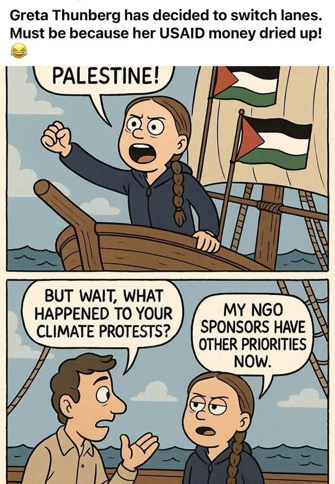 בואו לצחוק! מבחר ממים ותגובות משעשעות ברשת על גרטה והיאכטה